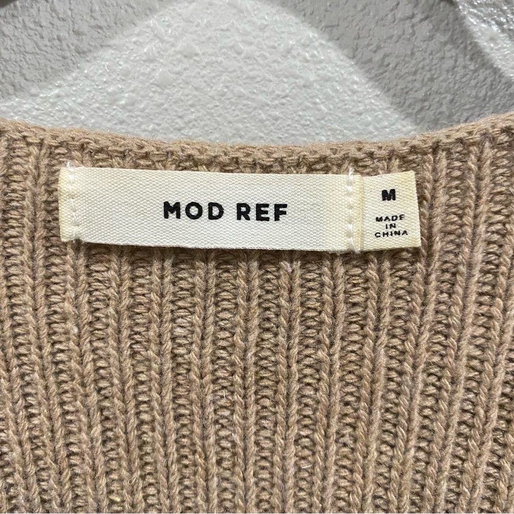 Mod Ref Longline Knit Cardigan Open Front Side Sl… - image 4
